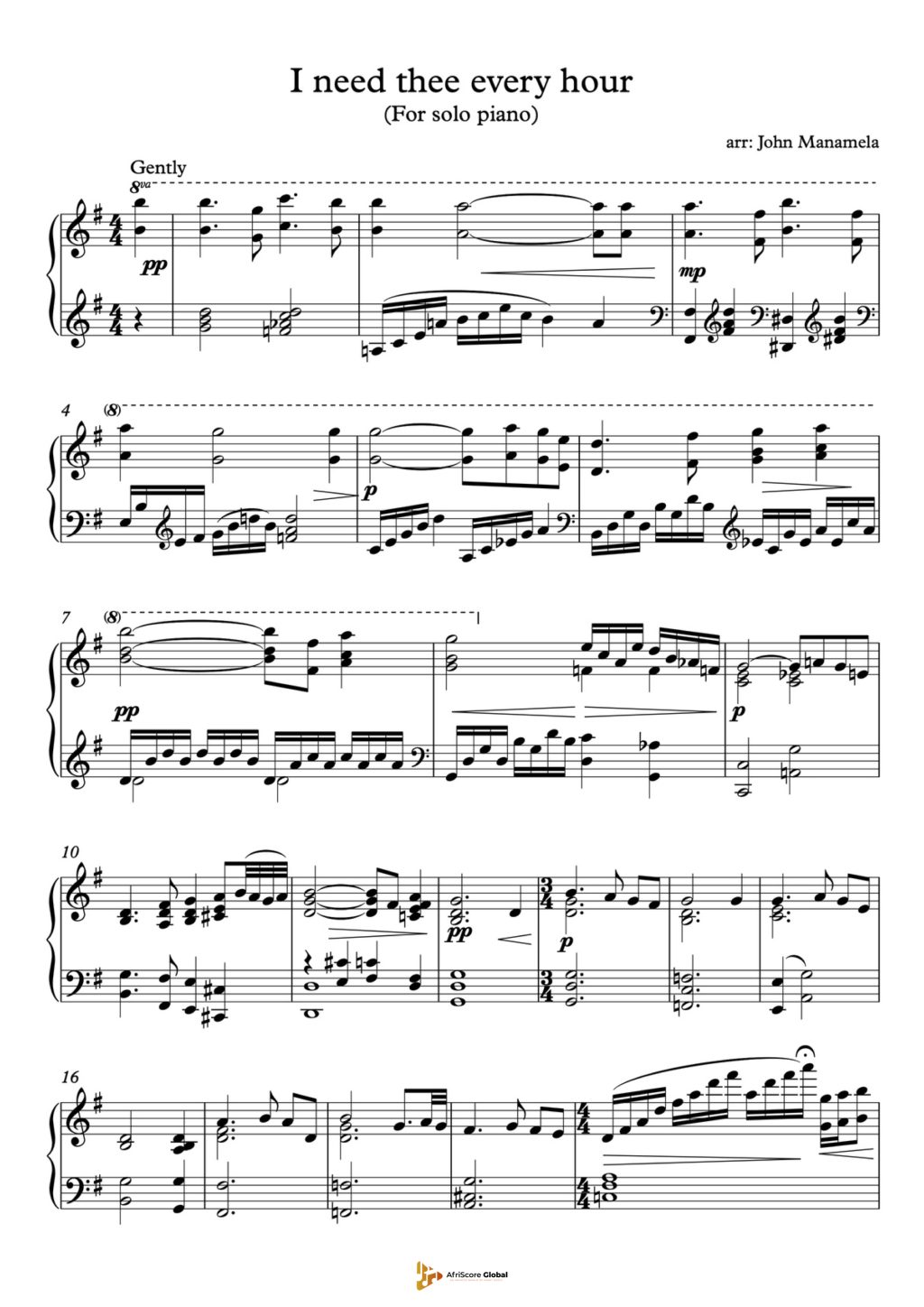 I Need Thee Every Hour