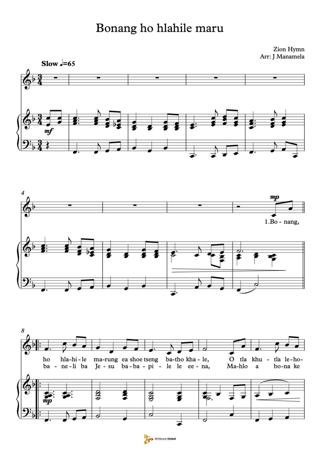 Bonang ho hlahile maru