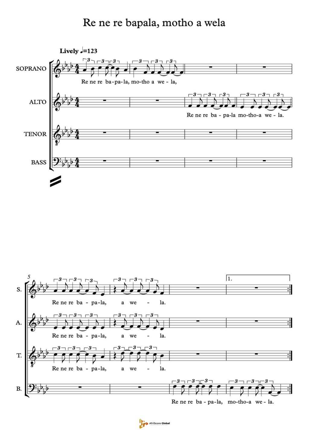 Re ne re bapala motho a wela