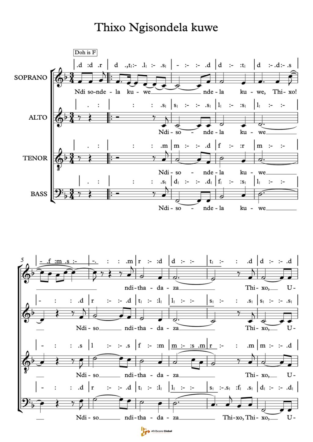 Thixo Ngisondela kuwe