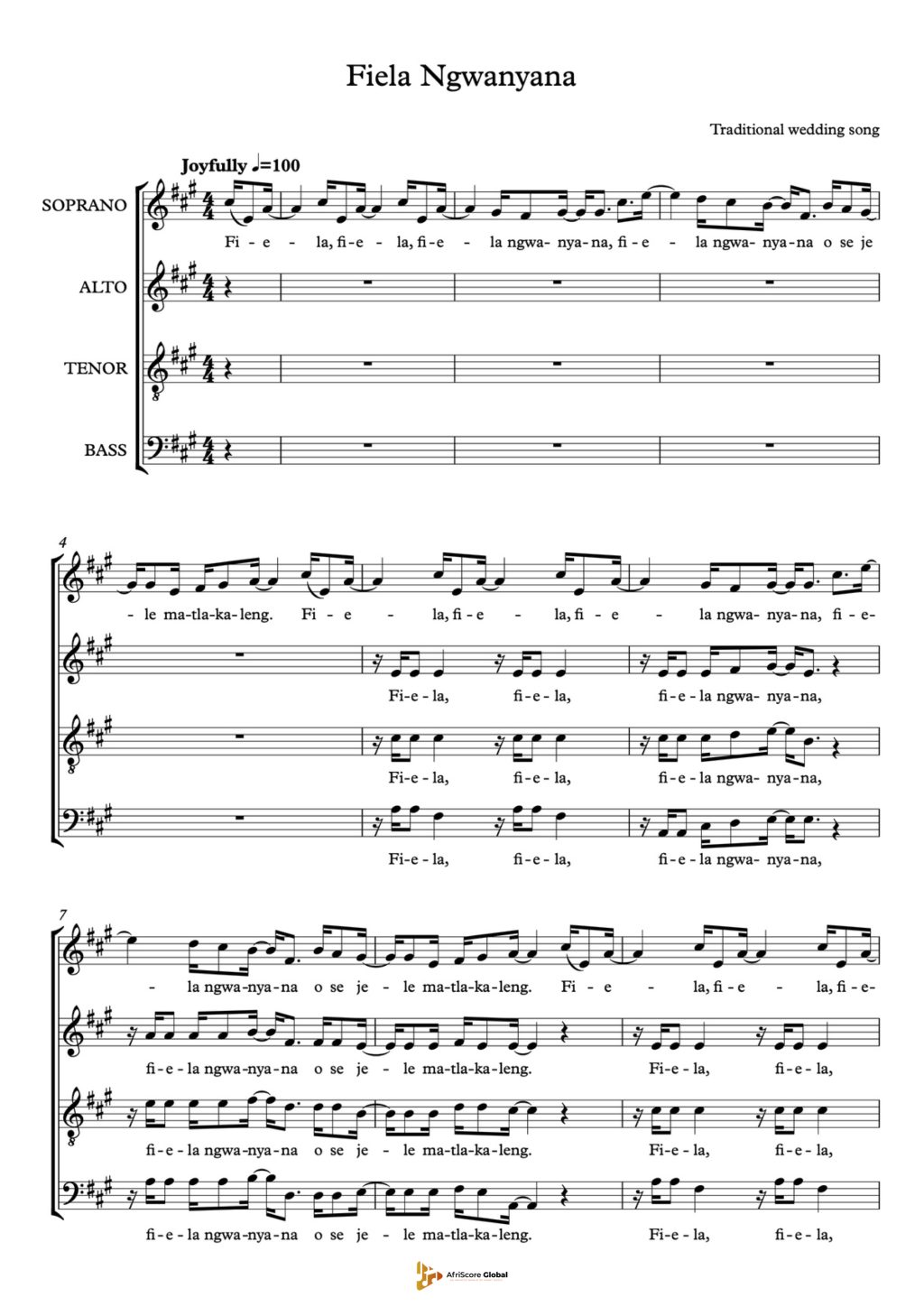 Fiela (SATB)